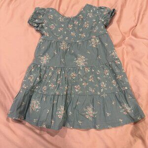 Blue floral dress, Size 3T, Excellent condition